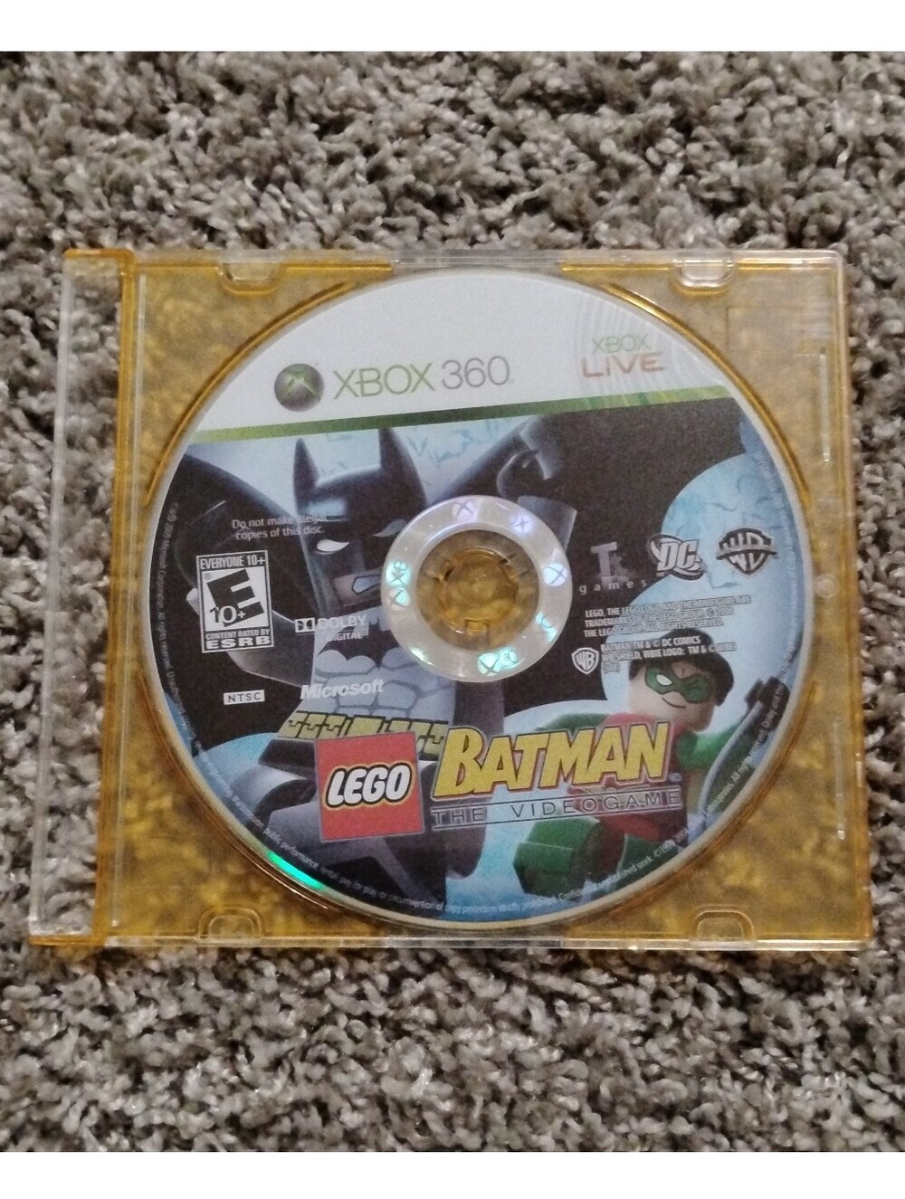 LEGO Batman: The Videogame (Xbox 360) - Game Disc Only w/ Protective Case